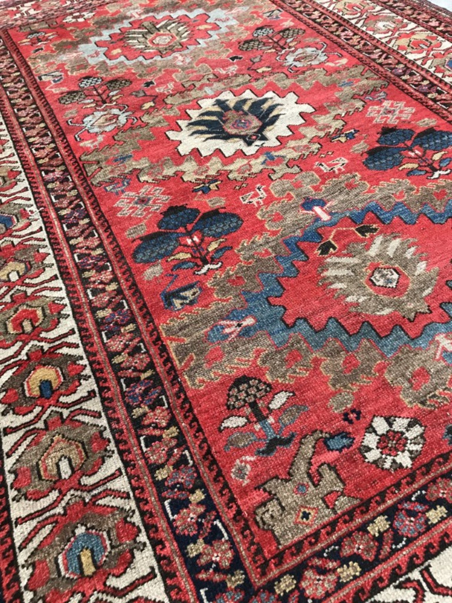 Former carpet Persian Malayer 19th century handmade 134 X 185 CM