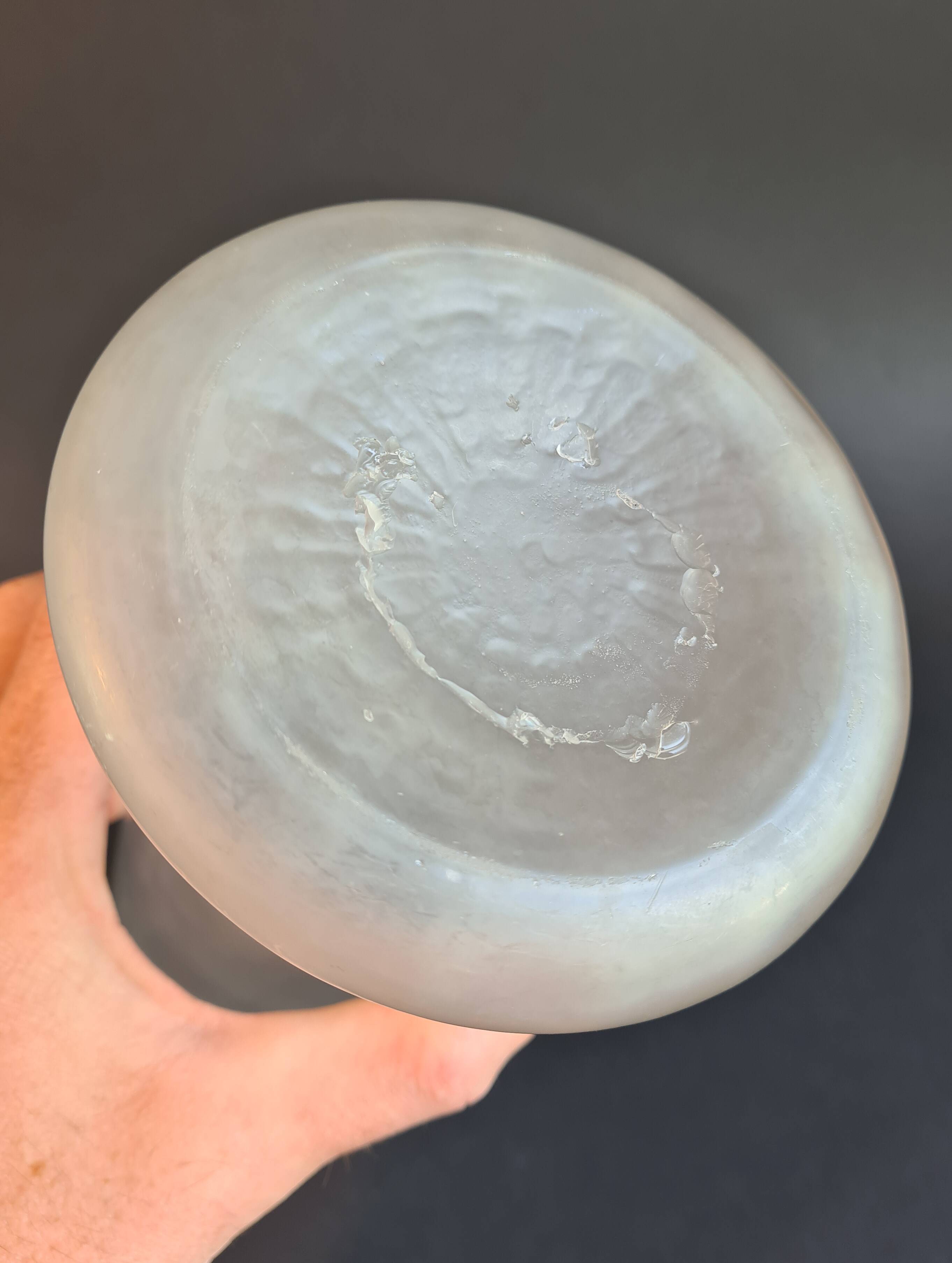 Beautiful Pair of Cylindrical Vases in Art Nouveau Satin Blown Glass