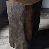 Antique oak pedestal