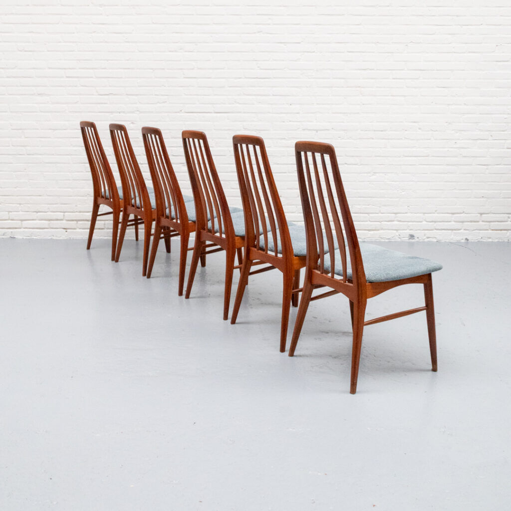 Set of 6 Niels Koefoed Eva Dining Chairs
