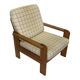 Vintage armchair set of 2 pinewood pine 70s design