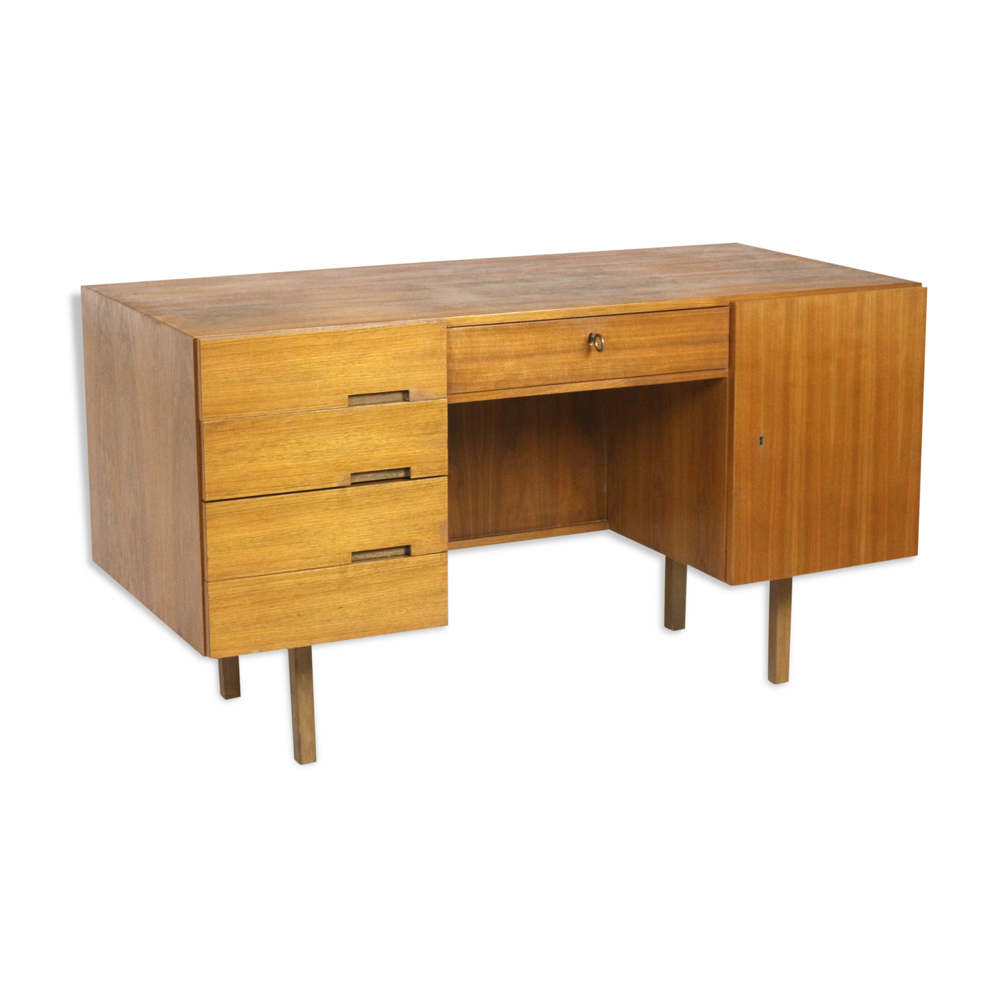 Vintage desk with drawers made in the 60s
