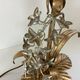 Pair of Lamps Attributed to Hans Kogl Vintage 1970 Hollywood Regency Wisteria