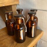 Lot de petits bocaux bocal pharmacie