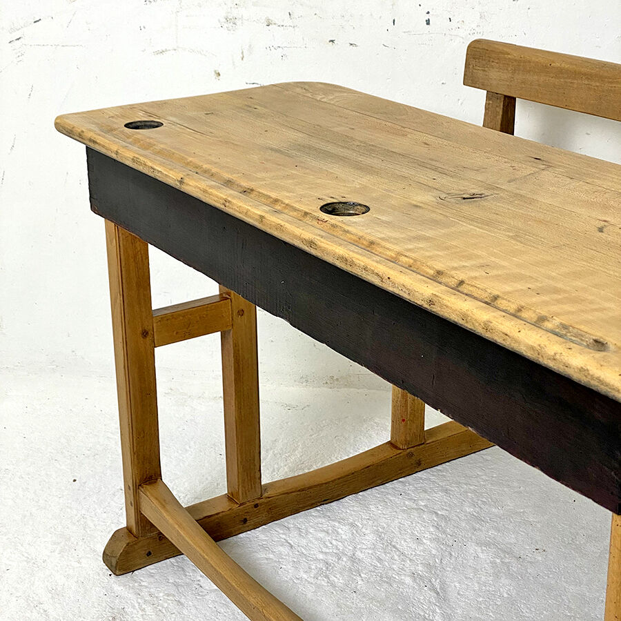 Pupitre d'écolier vintage 50's