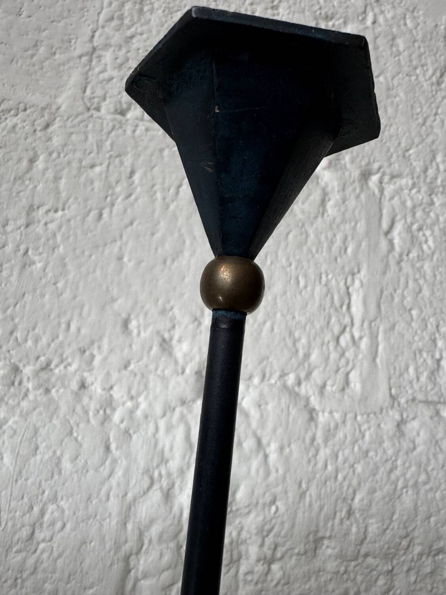 Bougeoir en bronze design Memphis, années 80