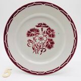 6 dessert plates KG Lunéville. Model "Annecy"