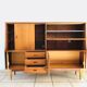 Scandinavian high teak enfilade 1960