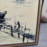 Oil on canvas signed S. Cheung