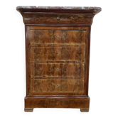 Chiffonnier - Commode époque Louis Philippe en acajou et placage d'acajou.