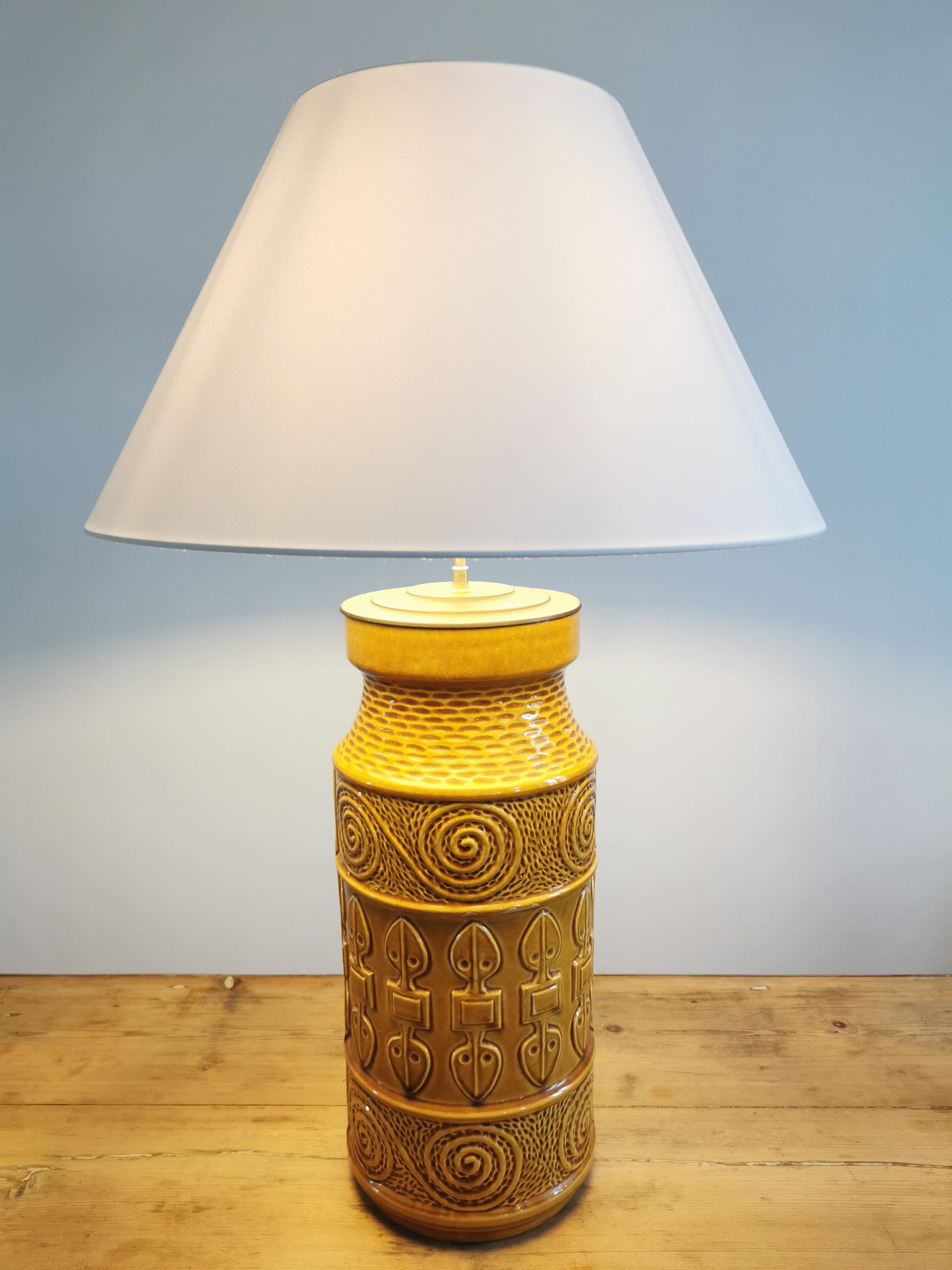 Ceramic lamp Scheurich circa 50s