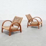 French Rope Easy Chairs, Art Deco 1940's