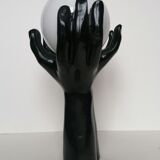 Lamp hands globe opaline