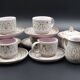 Earthenware coffee service signed Jean Austruy Vallauris around 1970 - Cups - saucers - milk pot