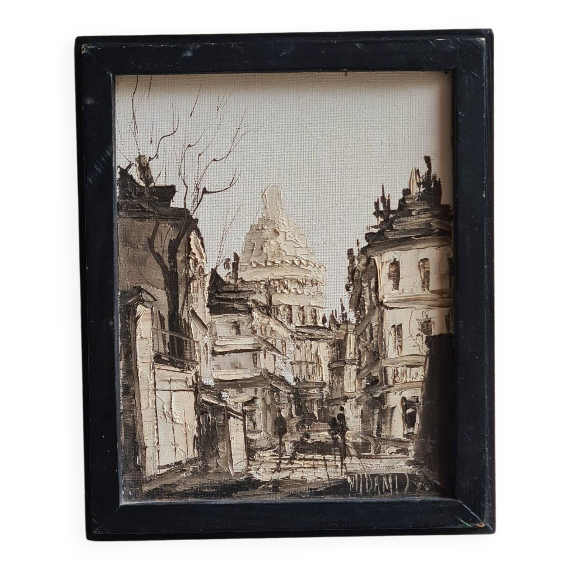 Oil on canvas Montmartre Midani M'Barki