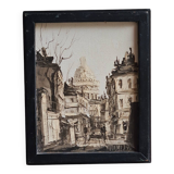 Oil on canvas Montmartre Midani M'Barki