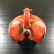 Chevrette coulures orange