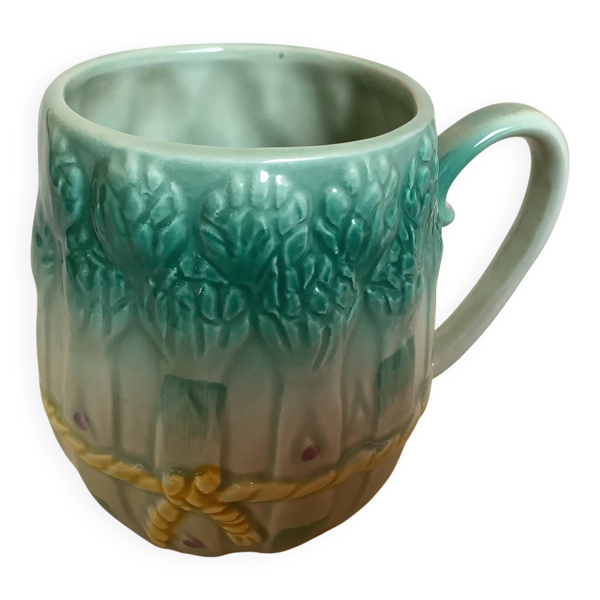 Tasse mug barbotine asperges