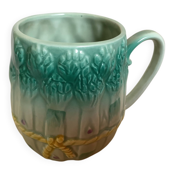 Tasse mug barbotine asperges