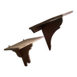 Antique wooden shelves