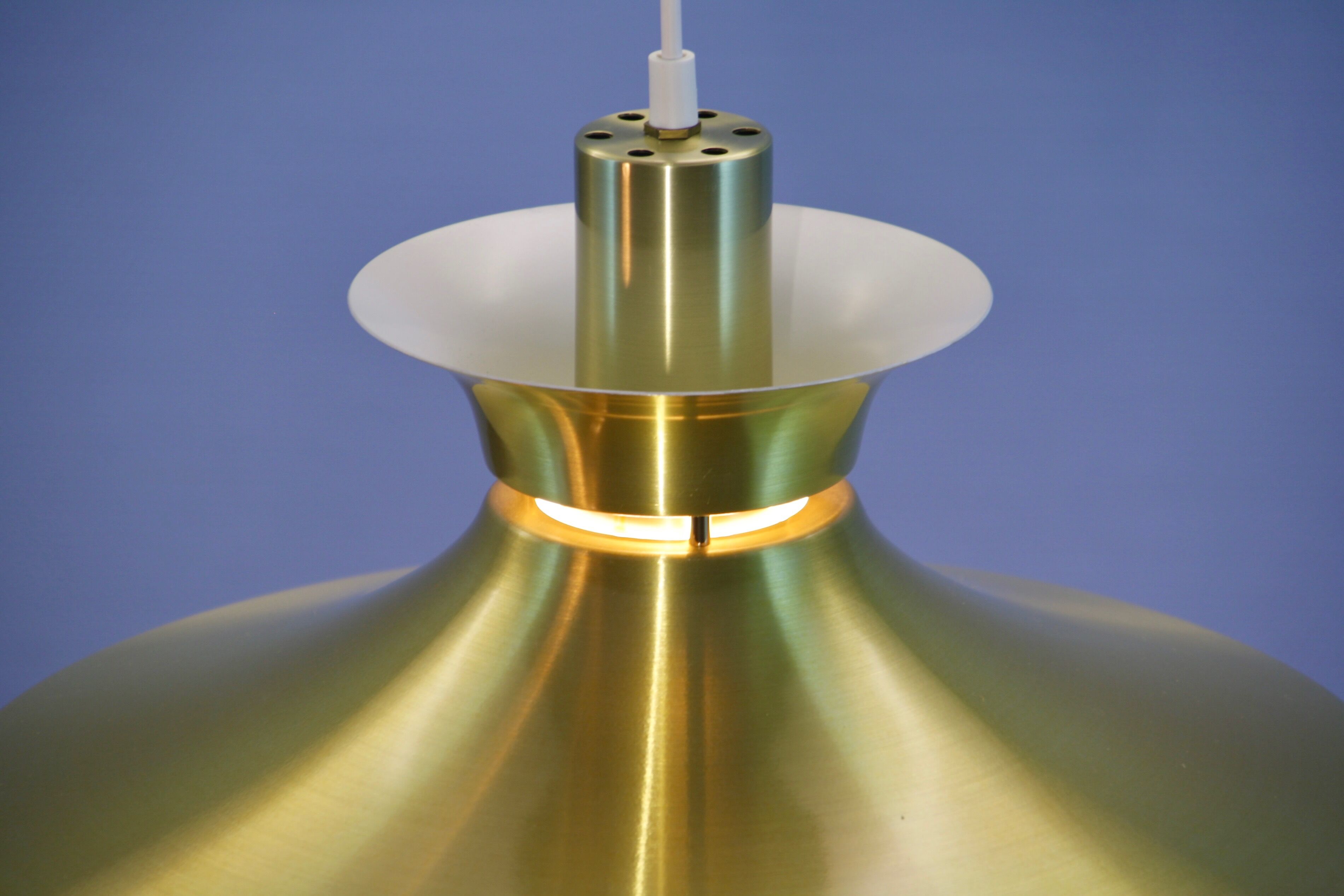 Danish hanging lamp in brass, 1970s
