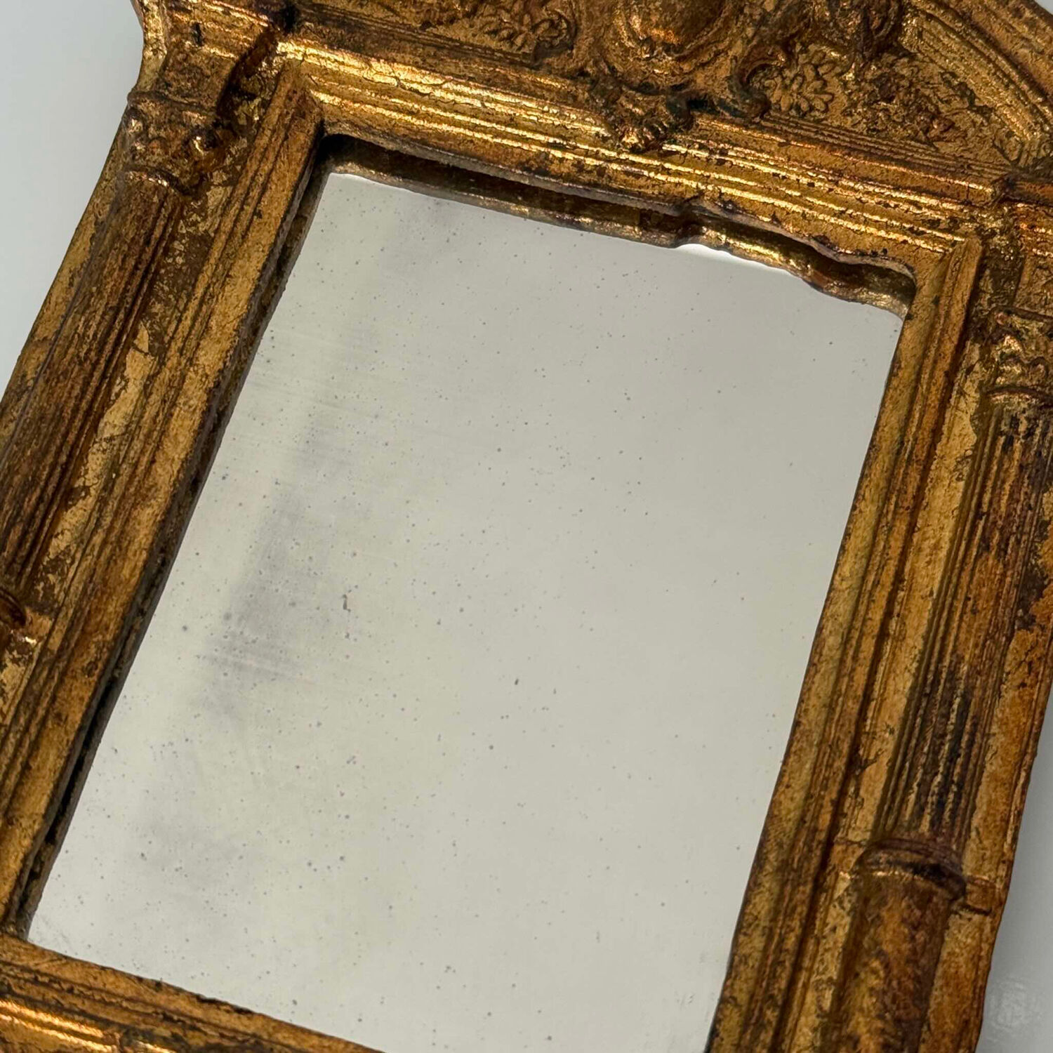 Small Vintage Gold Mirror – Neoclassical & Napoleon III Style