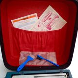 Erika portable typewriter with her briefette - notice and accessories