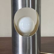 Lampe inox tube vintage design années 70