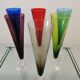 6 vintage Murano glass champagne flutes from the 60s