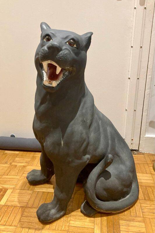 Panther ceramic italy design 1960 enamelled