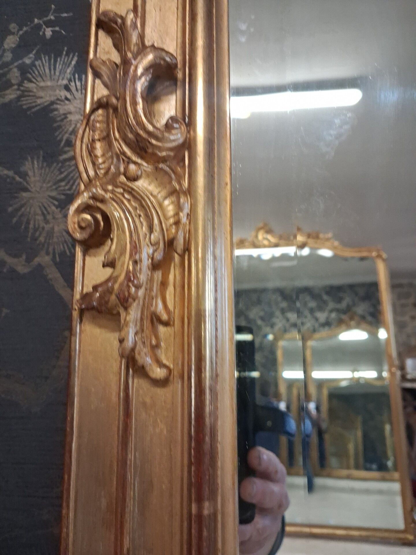 Miroir époque Napoléon III 203 x 139