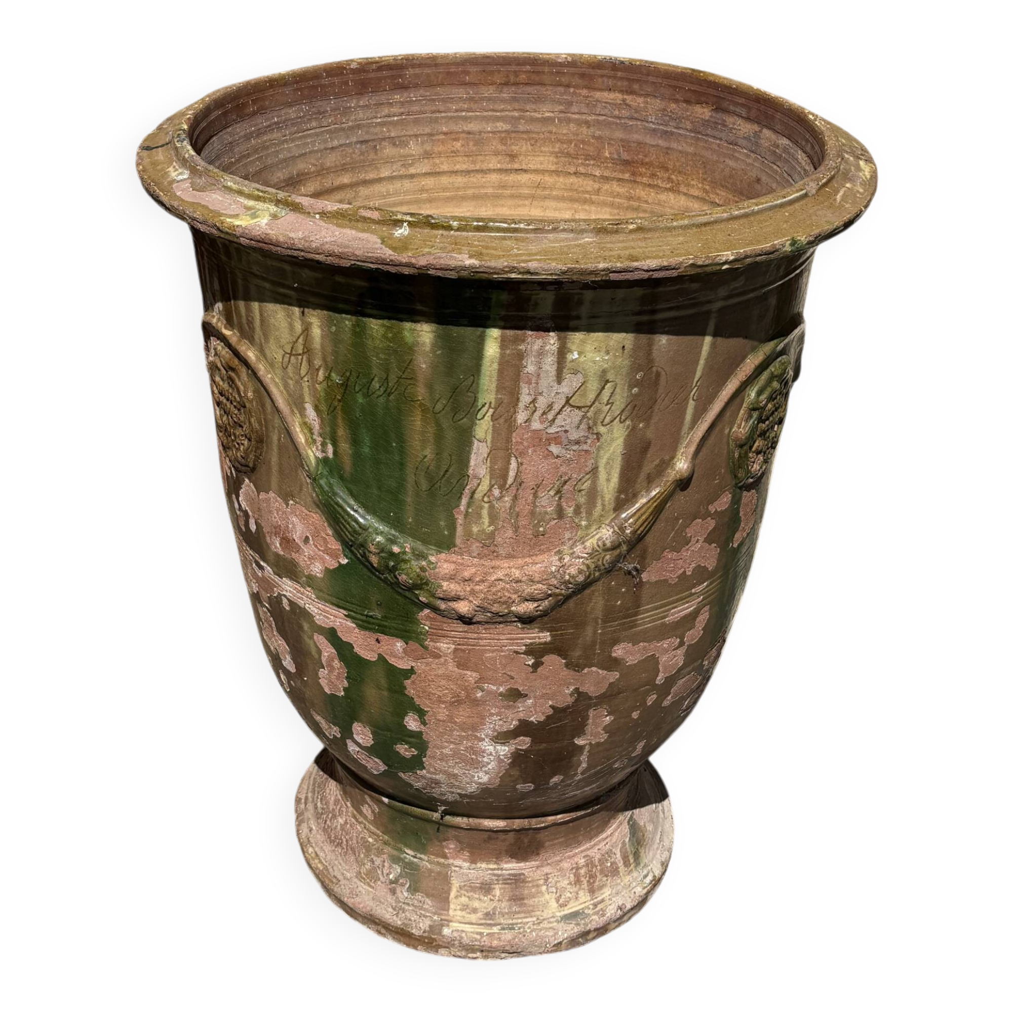 Large antique Anduze vase Boisset Rodier 19th century