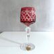 Set of 3 JOSKA lead crystal glasses, coloured wine glasses