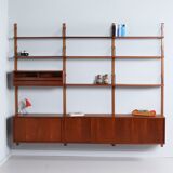 Royal System by Poul Cadovius for Cado, 1960s – Wall System Teak, 15-Piece