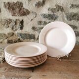 Digoin Sarreguemines Pink plate