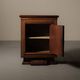 Modernist oak and leather furniture – France, circa 1940