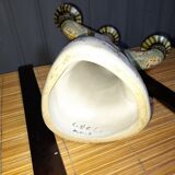 Keraluc quimper faience candlestick