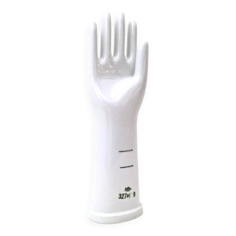 Postmodern White Glazed Porcelain Glove Mold by Rosenthal
