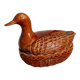 Plat barbotine canard vintage