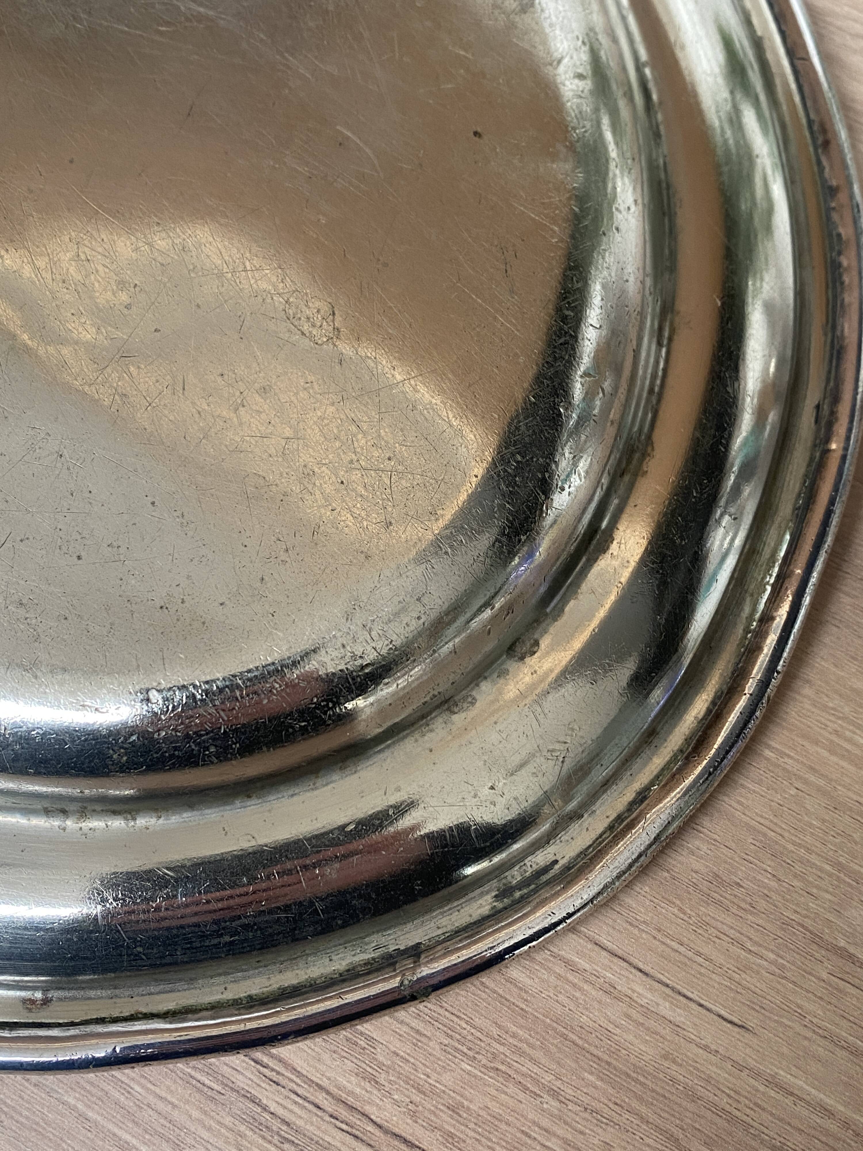Silver-plated serving dish from the Hôtel des Anglais in Le Touquet