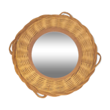 Original rattan mirror