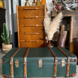 Old vintage travel trunk