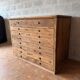 Solid pitch pine workbench - Early 20th century