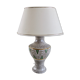 Jacques breugnot enamelled stoneware lamp signed art deco style dating from the years 1950-60