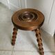 Vintage wooden tripod stool