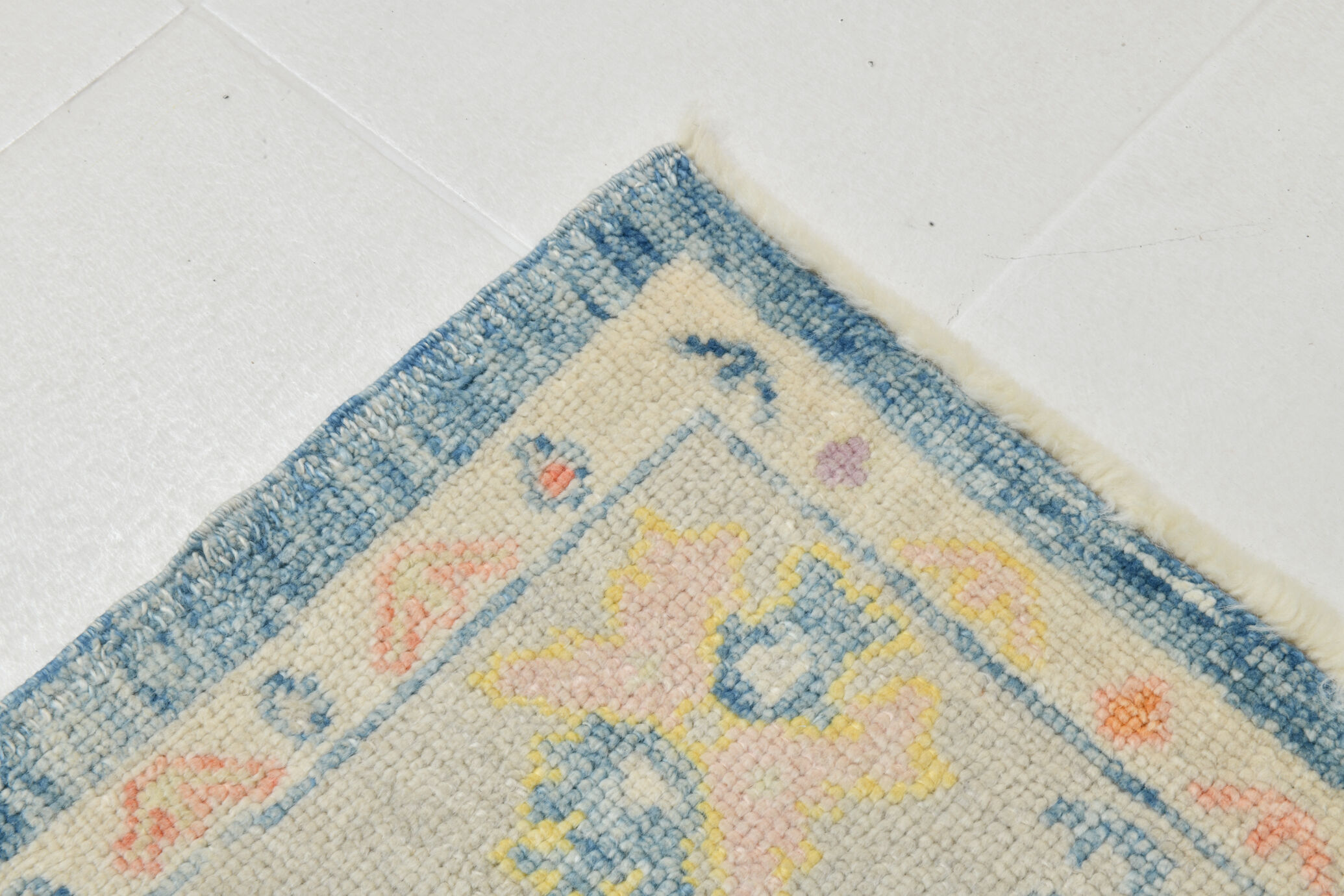 6x8 Light Blue Modern Oushak Rug, 179x246Cm