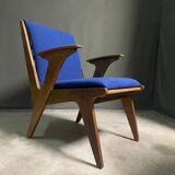 Very rare lounge chair by wim van gelderen for spectrum, 1950s