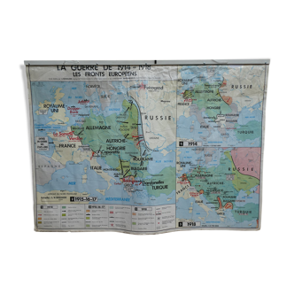 Carte d'école vintage MDI La guerre de 1914-1918 -N2