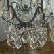 6-light chandelier in bronze and cut crystal from the early 20th century - 1mx50cm