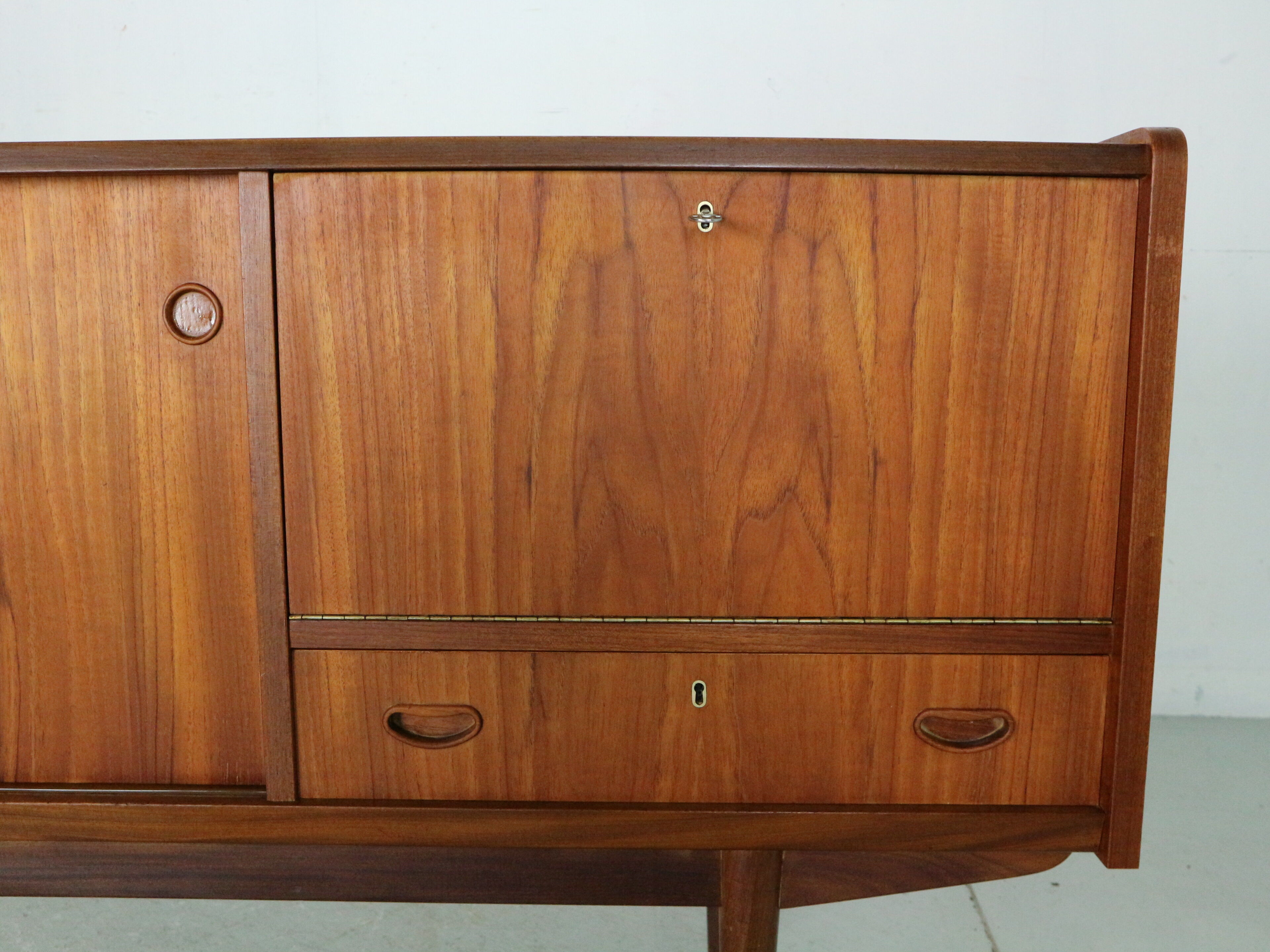Scandinavian modern teak sideboard 1960's Denmark